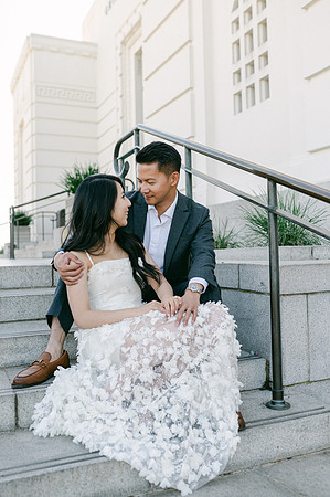 Elizabeth and Paul Engagement at Griffith Observatory