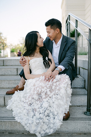 Elizabeth and Paul Engagement at Griffith Observatory