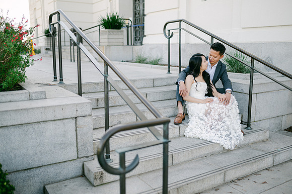 Elizabeth and Paul Engagement at Griffith Observatory