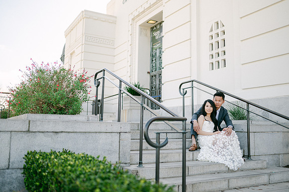 Elizabeth and Paul Engagement at Griffith Observatory