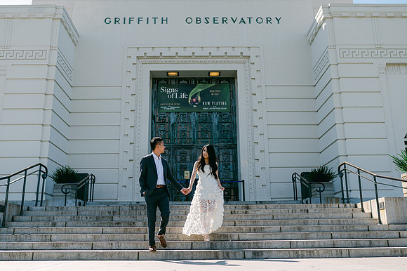 Elizabeth and Paul Engagement at Griffith Observatory