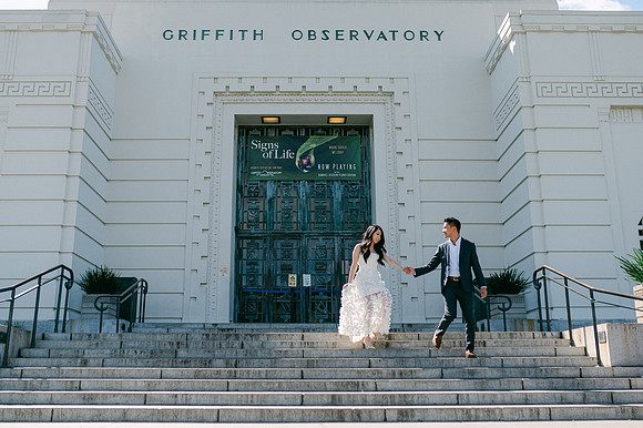 Elizabeth and Paul Engagement at Griffith Observatory