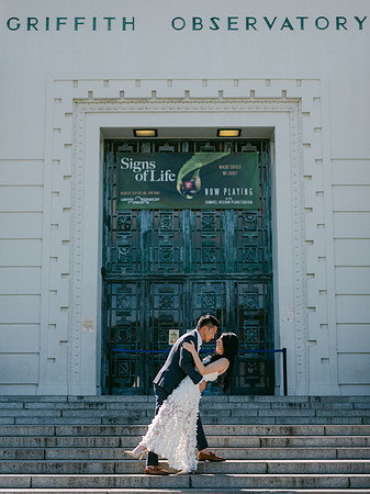 Elizabeth and Paul Engagement at Griffith Observatory