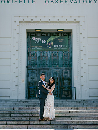 Elizabeth and Paul Engagement at Griffith Observatory